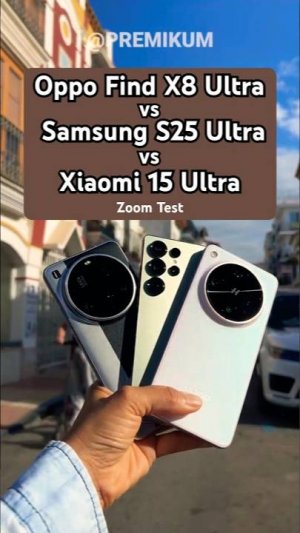 Oppo Find Х8 Ultra vs Samsung S25 Ultra vs Xiaomi 15 Ultra CAMERA BATTLE: Zoom Test!
