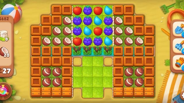 5681, 5682 и уровень-испытание Gardenscapes смотреть онлайн