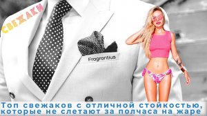 Топ свежаков c отличной стойкостью и шлейфом, которые не слетают за полчаса на жаре