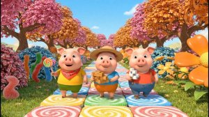 🍭 Три поросёнка в мире сладостей