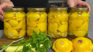Маринованные патиссоны по фински на зиму: я уже второе лето готовлю их тазами (никакой стерилизации