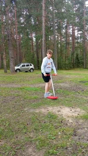 я даже в лесу делаю трюки