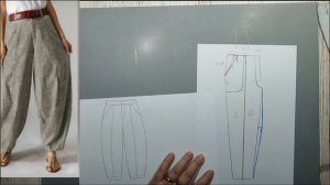 Моделирование. Брюки-султанки - удобство и элегантность. Выкройка № 997.