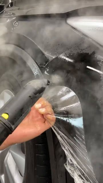 Демонтаж антигравийной пленки после ДТП