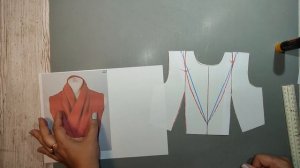 Моделирование. Дизайнерский широкий воротник для блузы или платья. Выкройка № 674.