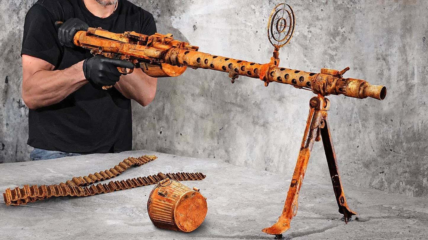 🔥ОНА СНОВА СТРЕЛЯЕТ! Реставрация ЛЕГЕНДАРНОГО оружия Третьего Рейха — Sturmgewehr 44 смотреть онлайн