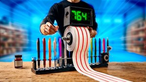 А вы знали, сколько метров чернил в ручке?