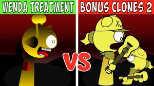 ⚡ Wenda Treatment VS MINI CLONES BONUS 2 — Кто победит?! | Incredibox Sprunki#sprunki