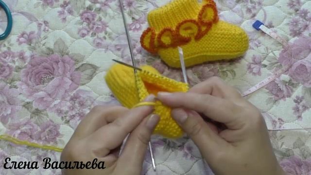 МК для начинающих. Пинетки с рюшами без шва