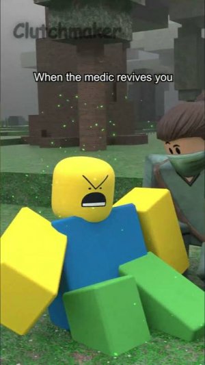 When the medic revives you in 99 Nights in the Forest ☠️