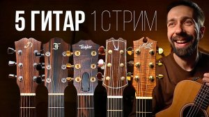 Сколько ГИТАР для счастья надо? Слушаем Maton, Taylor, Furch, Kibin, Dowina. Стрим
