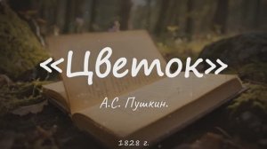 «Цветок » — А.С. Пушкин (Атмосферный фолк / женский вокал).