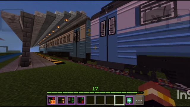 Поезд в Майнкрафт отправление эр9т со станции EnCity центральный смотреть онлайн