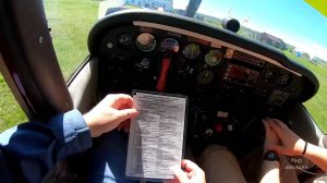 Обучение на пилота - учебный полет