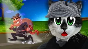 ПУШИСТЫЕ ДЕТЕКТИВЫ: ПРОПАВШАЯ КОЛБАСКА! Кот МАЛЫШ стал детективом 24 часа!