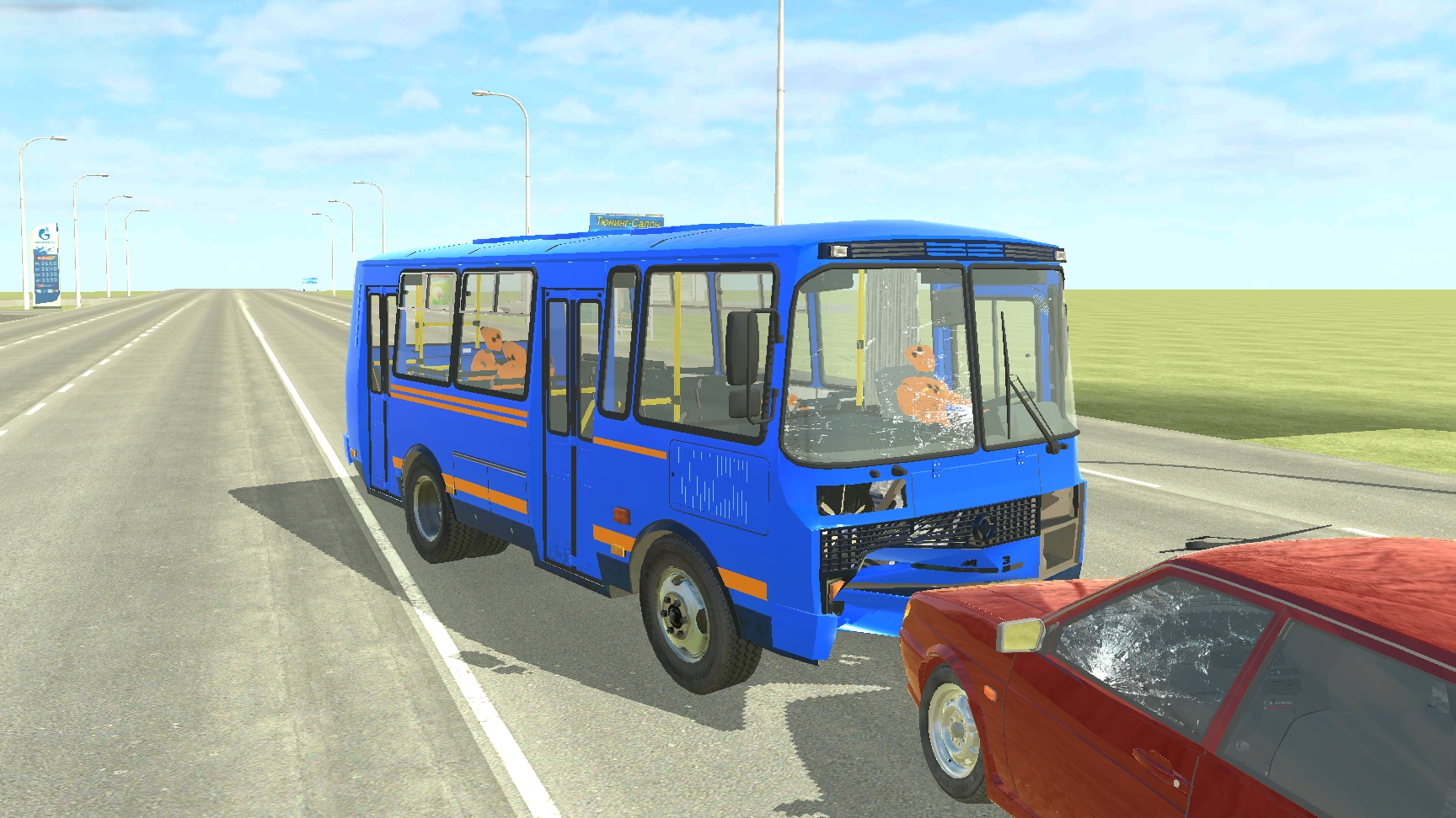 Выжить в Пазике в различных авариях в ваз краш тест симулятор 2 смотреть онлайн