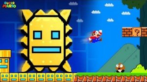 ВЕСЬ МИР превращается в GEOMETRY DASH! Марио сошёл с ума!