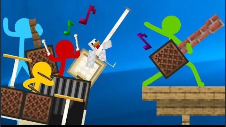 Музыкальный батл - 16 серия / Стикмены и Minectaft