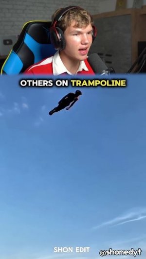 Самые Безумный Трюки на Батуте!🤯🤸♂️ #shorts #шортс #паркур #батут #сальто #интересно #фонк #эдит