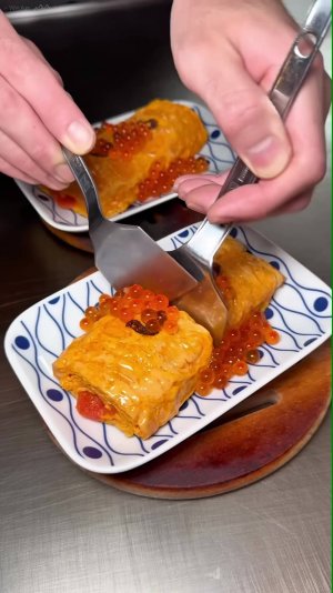 Яичный рулет от японских поваров 🥚
