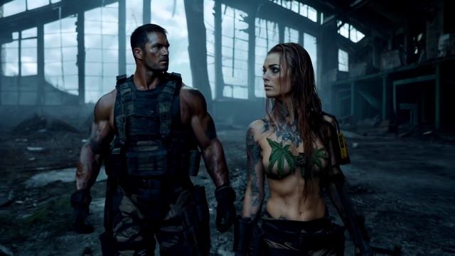 Post Apocalyptic Forest Ambience Stunning AI Sci-fi Music Video - Gamma Riders