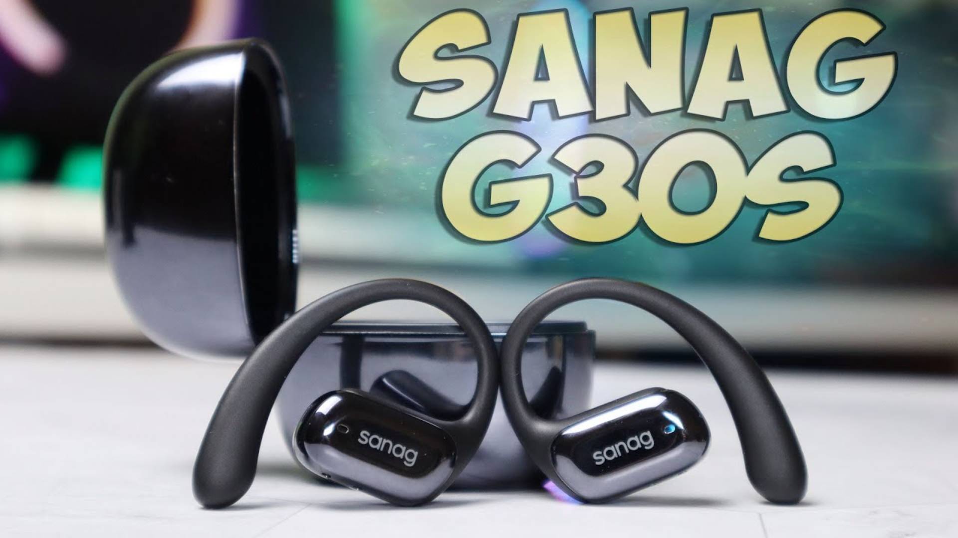 Sanag G30S Обзор новых недорогих беспроводных наушников открытого типа смотреть онлайн