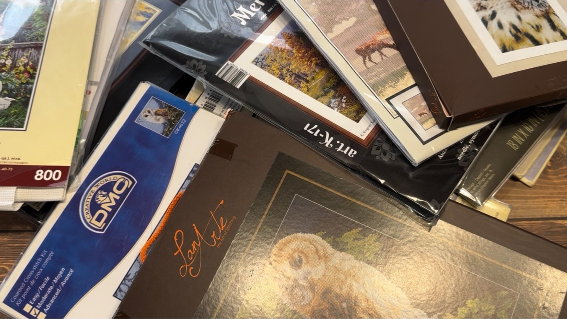 Вышивка крестом/Мои запасы/Наборы для вышивания крестиком/Часть 1. смотреть онлайн