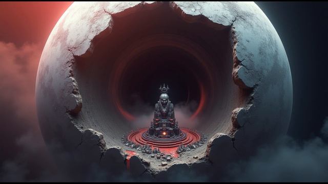 The Fractured Exomoon 🌑 2-Hour Cosmic Horror Ambience ｜ Hollow Eye Civilization ｜ Gas Giant Elegy