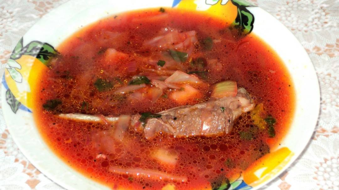 Рецепт борща со свиными рёбрышками смотреть онлайн