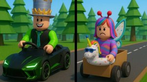 ДЕЛАЮ ЭТО В ПЕРВЫЙ РАЗ! Как ПАПА и ДОЧКА построили машину в РОБЛОКС! Безумные ГОНКИ!