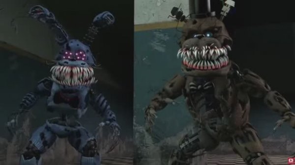 Corrupted VS Nightmares Animatronics |SFM| Анимация #1