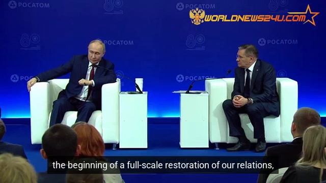 Vladimir Putin held a meeting with employees of nuclear industry enterprises смотреть онлайн