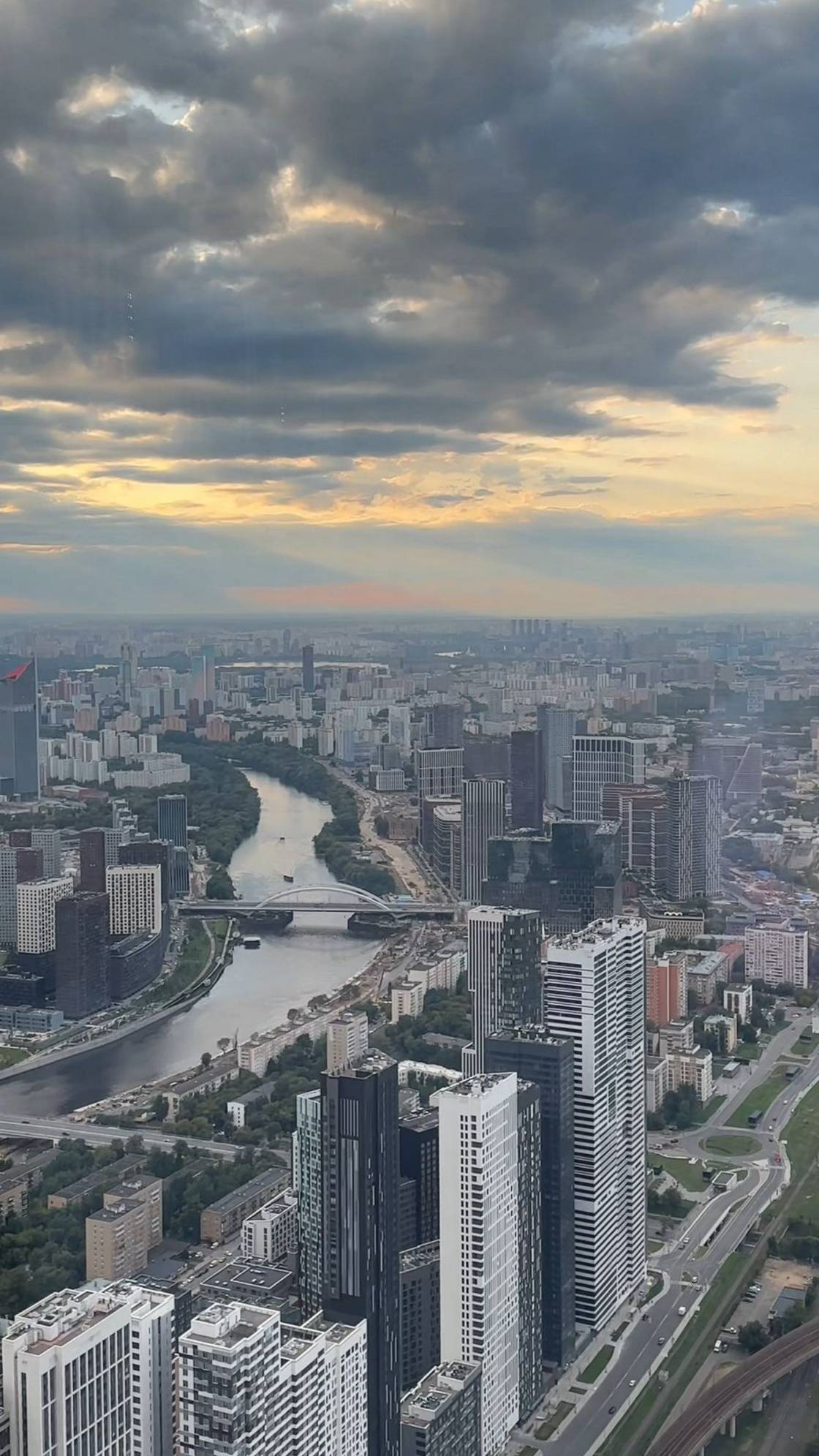 Москва с высоты 85 этажа 😍