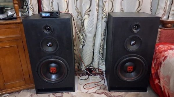 Колонки на Уралах. Тест звука. Усилитель  AIYIMA A80.