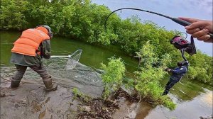 ЛОСОСЬ ЗАШЁЛ НА НЕРЕСТ! РЫБАЛКА НА КАМЧАТКЕ В РУЧЬЕ ПО КОЛЕНО