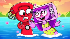 МРАЧНАЯ история ЛЮБВИ Спрунки Теле И Лили!! Невероятная коробка с анимацией Спрунки