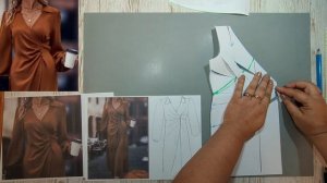 Моделирование. Платье с запахом и драпировкой. Выкройка № 667.