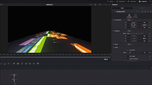 Анимация пролета по собственной таймлинии в DaVinci Resolve Fusion смотреть онлайн