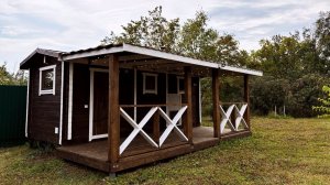 Баня из Бруса с Террасой