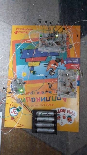 Игральный кубик на транзисторах - вариант 2 изменённый смотреть онлайн