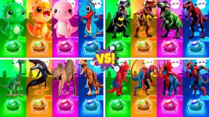 Динозавры МЕГАМИКС 45-48 уровни - Мультики про Динозавров | МУЛЬТФИЛЬМЫ ДИНОЗАВРЫ в Tiles Hop