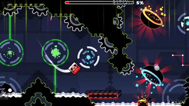 Прохождение уровней в Геометри Даш