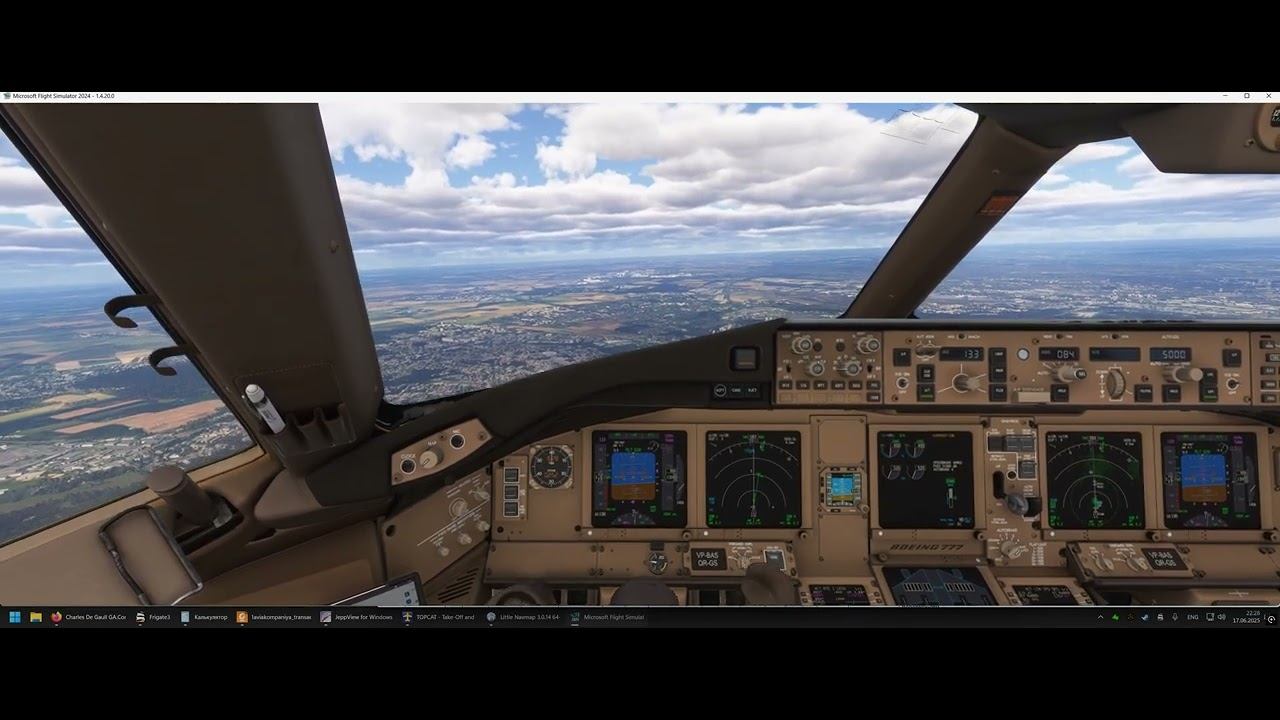 MSFS 2024 | PMDG Boeing 777-300 | Manual Landing At Charles De Gaulle Airport