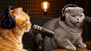 Коты записали ПОДКАСТ #shorts