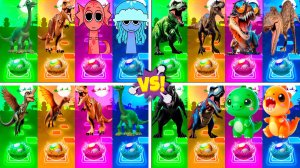 Динозавры МЕГАМИКС 49-52 уровни - Мультики про Динозавров | МУЛЬТФИЛЬМЫ ДИНОЗАВРЫ в Tiles Hop