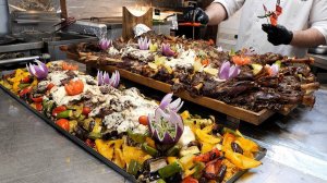 Удивительно большой размер! Приготовление 50 кусков мяса для барбекю