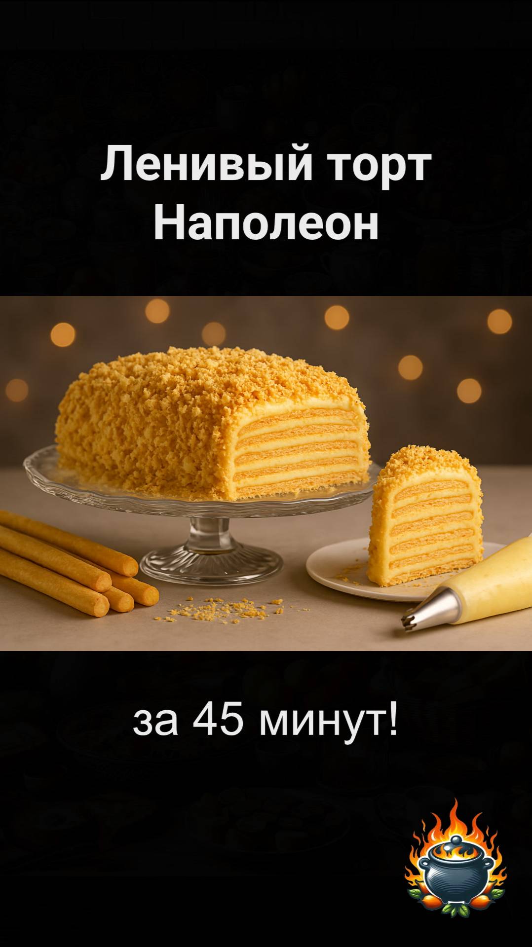 Ленивый торт Наполеон