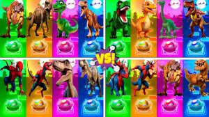 Динозавры МЕГАМИКС 37-40 уровни - Мультики про Динозавров | МУЛЬТФИЛЬМЫ ДИНОЗАВРЫ в Tiles Hop