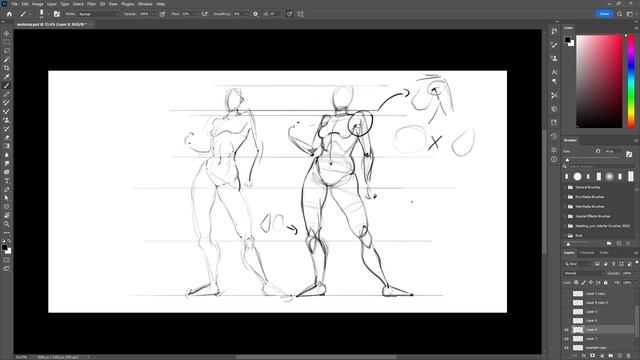 04-1. Anatomy & Gesture Drawing смотреть онлайн