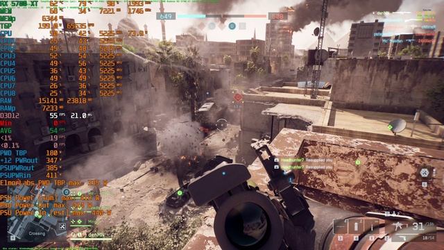 Battlefield 6 Open Beta RX 5700 XT 2560x1440 Ultra 9800X3D